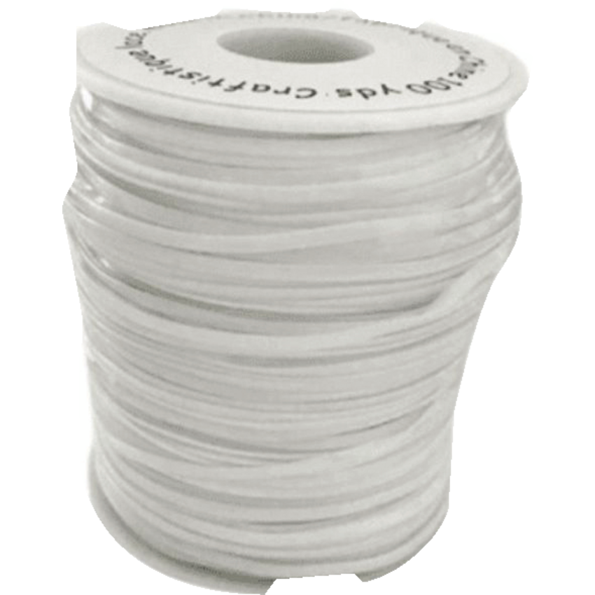 DBLG Plastic Lacing White 100 yds