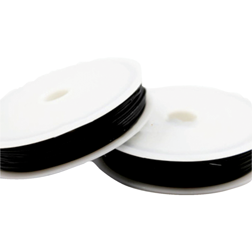 DBLG Beading Cord 1 mm 10 m Black 10 rolls/pkg