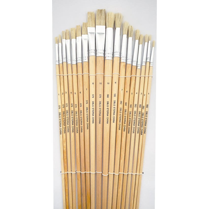 DBLG Assorted Brush Sets Long handles 18/pkg
