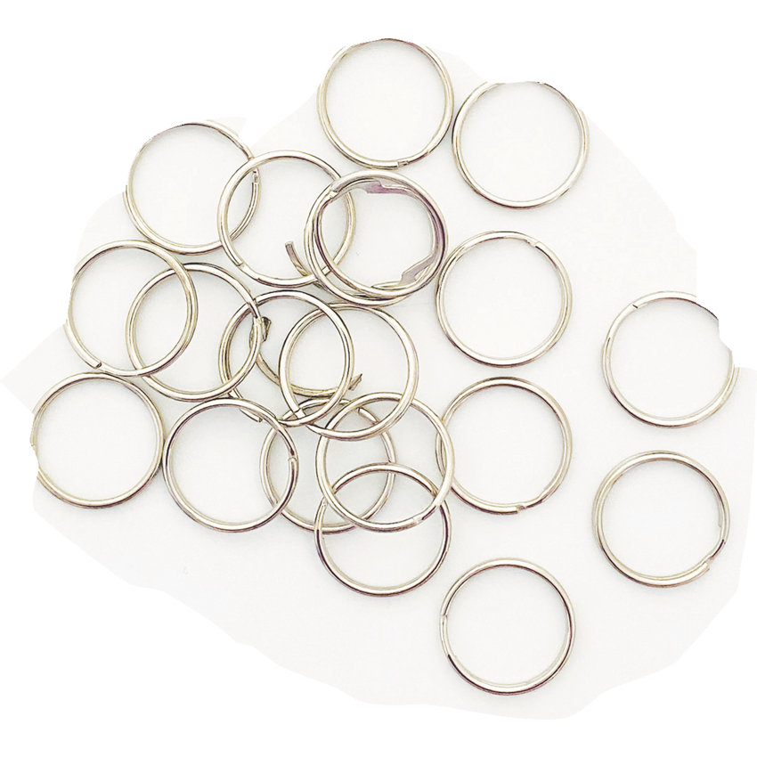 DBLG Split Key Rings 25mm 100/pkg