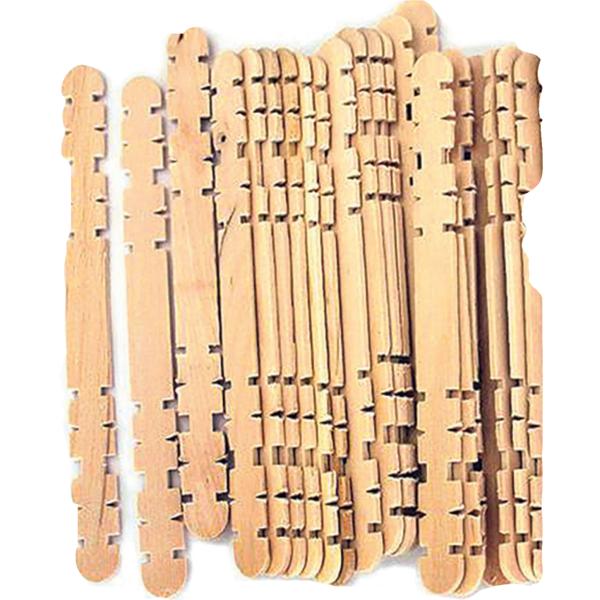 DBLG Wood Skill Sticks 4-1/2" x 2/5" Natural Wood 150/pkg