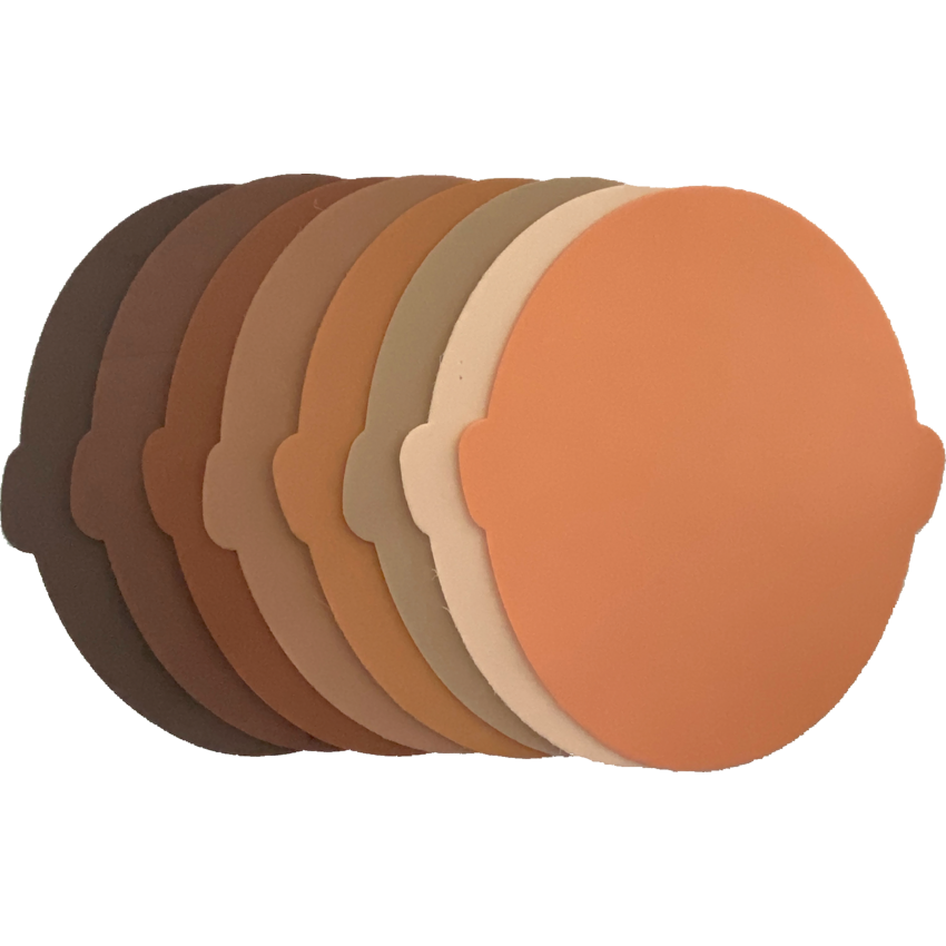 DBLG Multicultural Foam Shapes Faces 6.69" x 7.87" 8/pkg