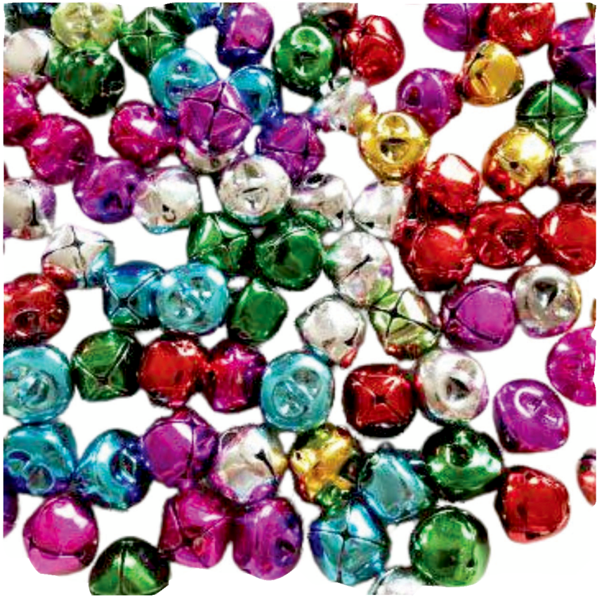 DBLG Jingle Bells 8 mm Assorted Colours 100/pkg