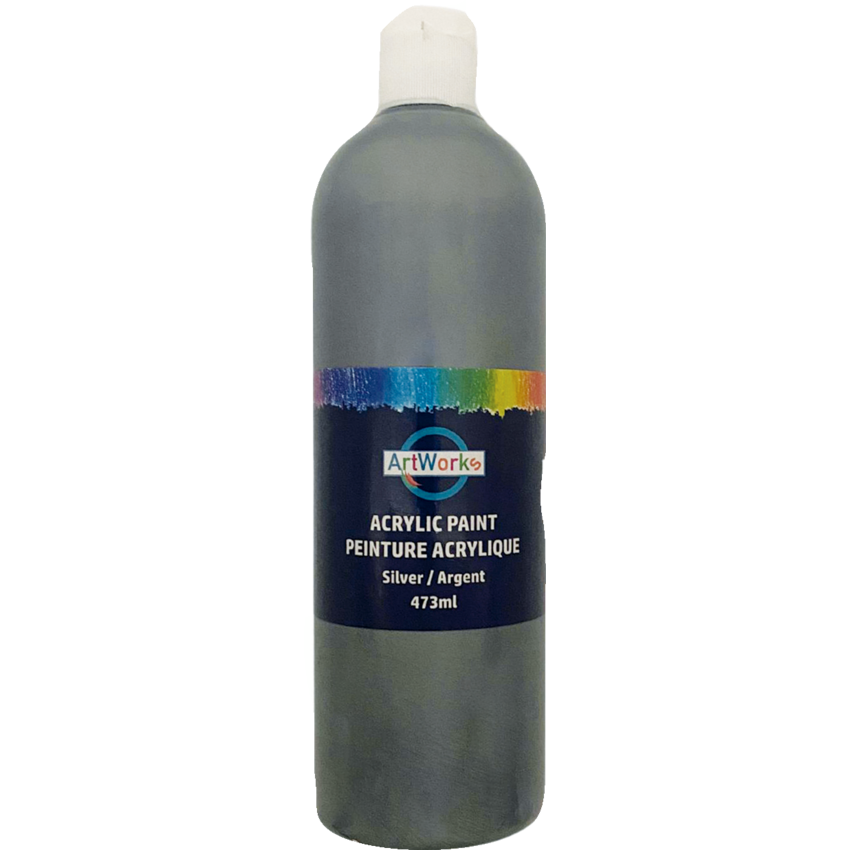 ArtWorks Acrylic Paints 473 mL Silver