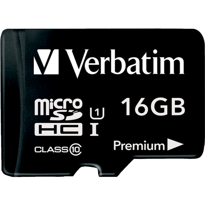 Verbatim® microSDHC Card with Adaptor Class 10 16 GB