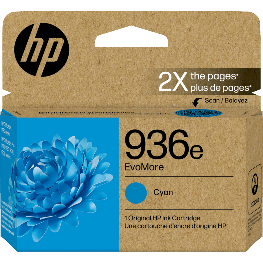 HP Inkjet Cartridge #936e EvoMore Cyan