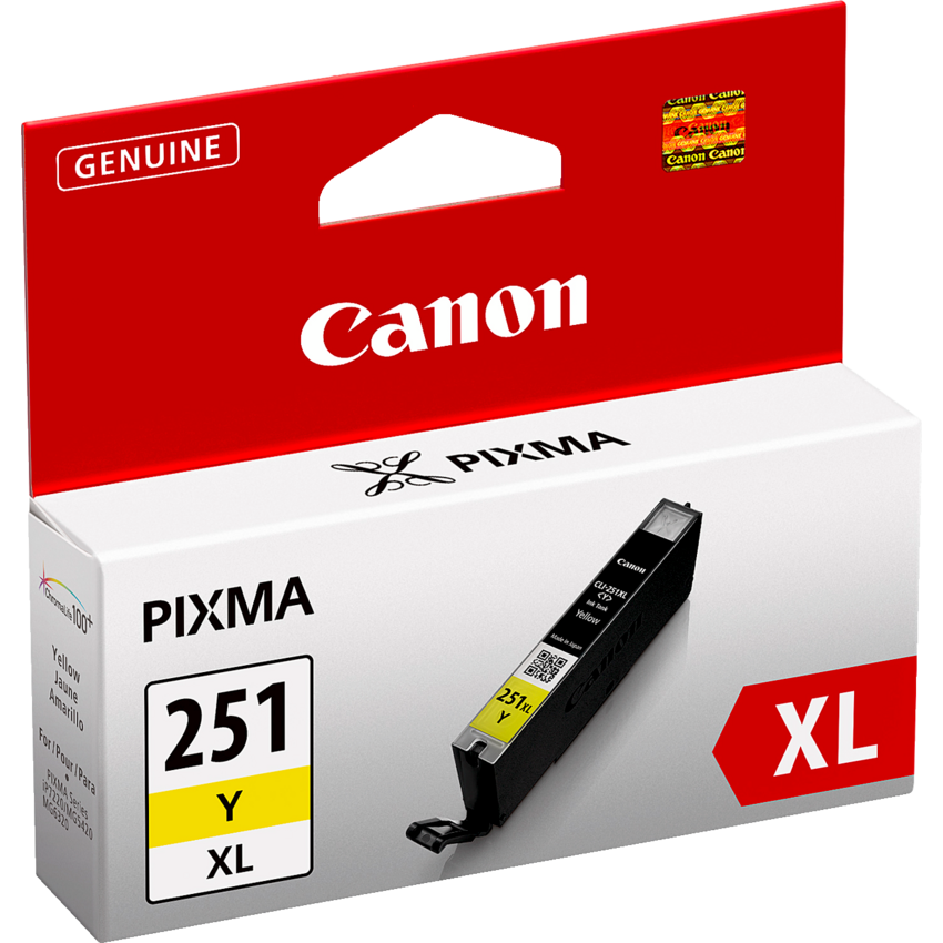 Canon Inkjet Cartridges # 251XL High Yield Yellow