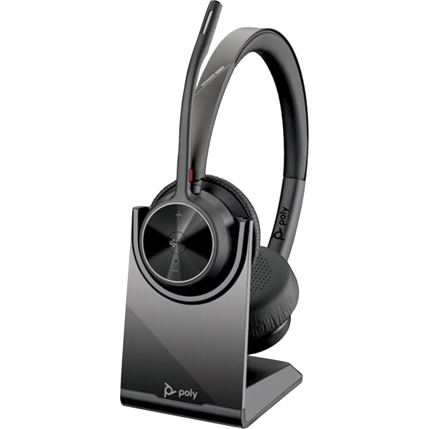 Poly Voyager 4320-M Binaural Bluetooth Headset Black