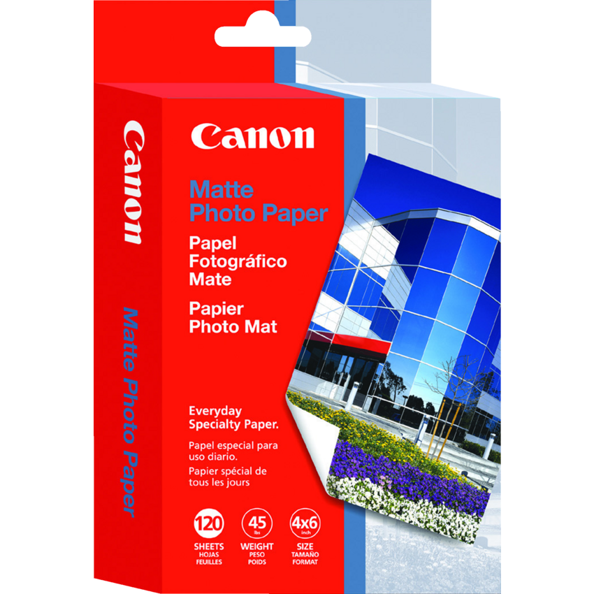 Canon Matte Photo Paper 108B 45lb 4x6" 120/pkg