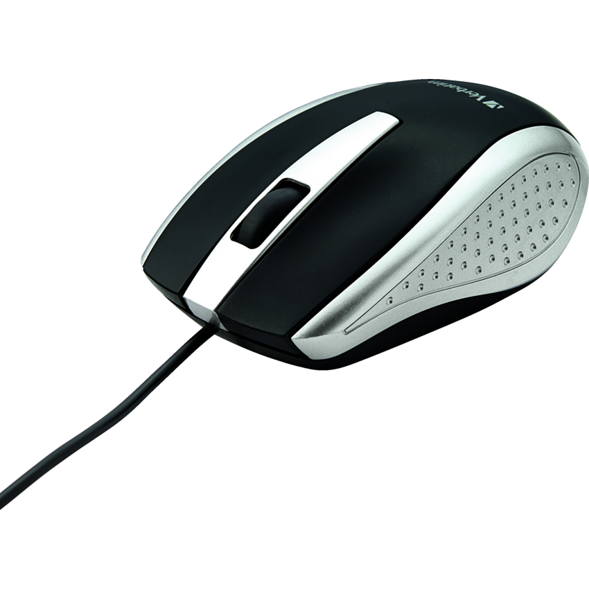 Verbatim® Corded Optical Mouse Silver