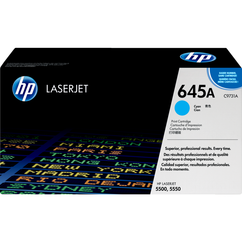 HP LaserJet Laser Cartridge #645A Cyan