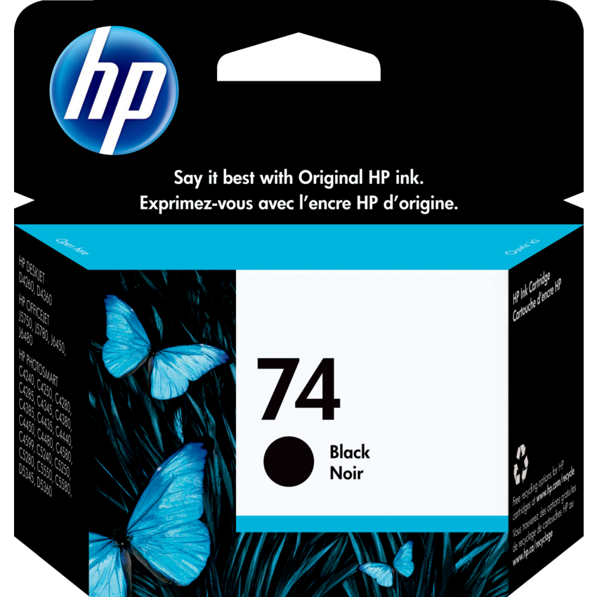 HP Inkjet Cartridge CB335WN #74 Black
