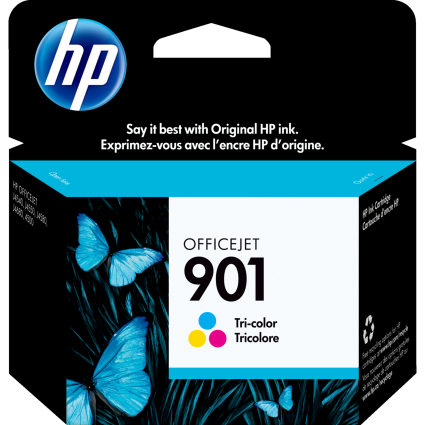 HP Inkjet Cartridge CC656AN#140 #901 Tricolour