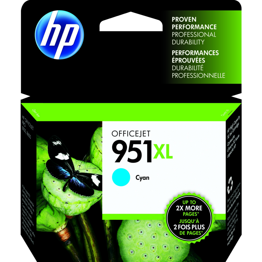 HP Inkjet Cartridge High Yield CN046AN#140 #951XL Cyan
