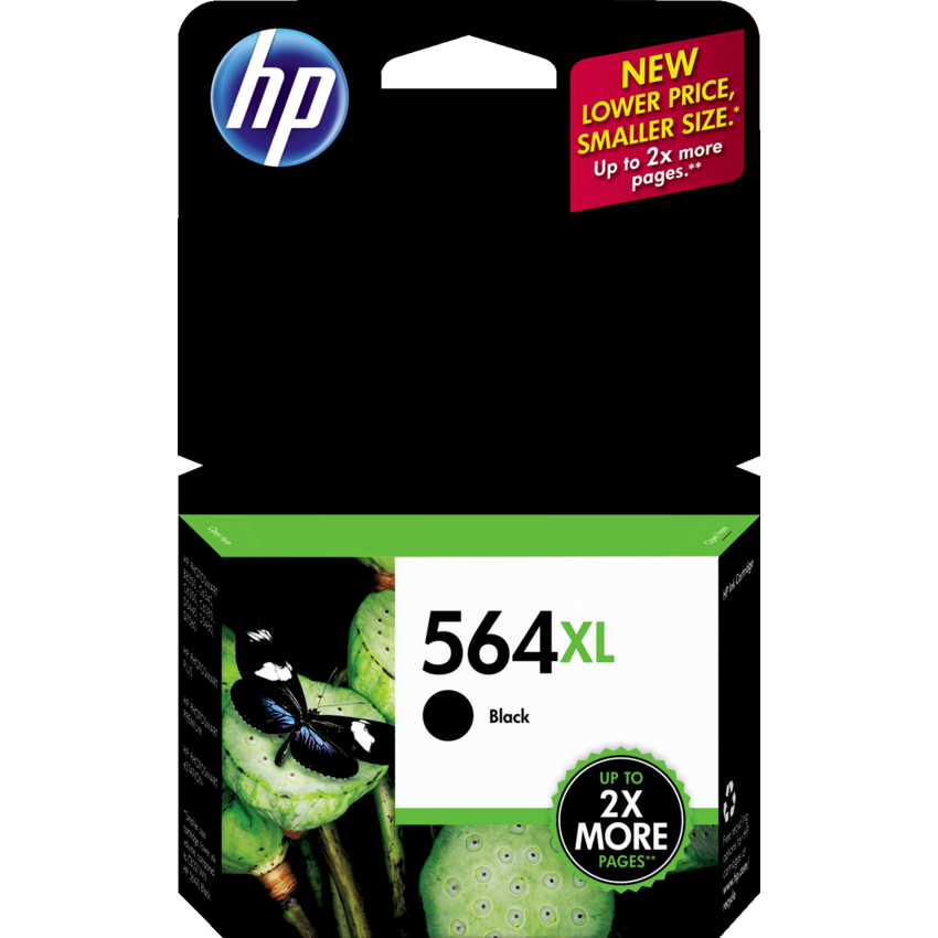 HP Inkjet Cartridge High Yield CN684WN #564XL Black