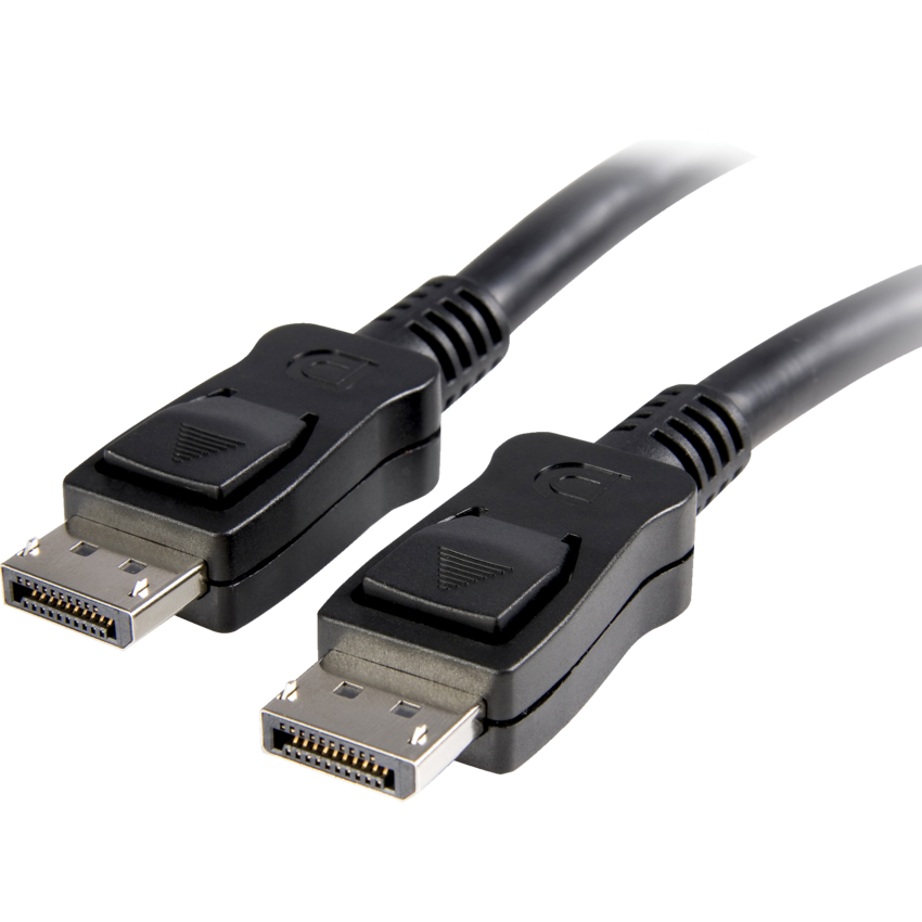 StarTech DisplayPort 1.2 Cable with Latches 6ft Black