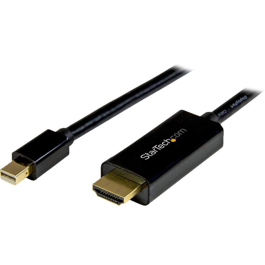 StarTech Mini DisplayPort to HDMI Converter Cable Black