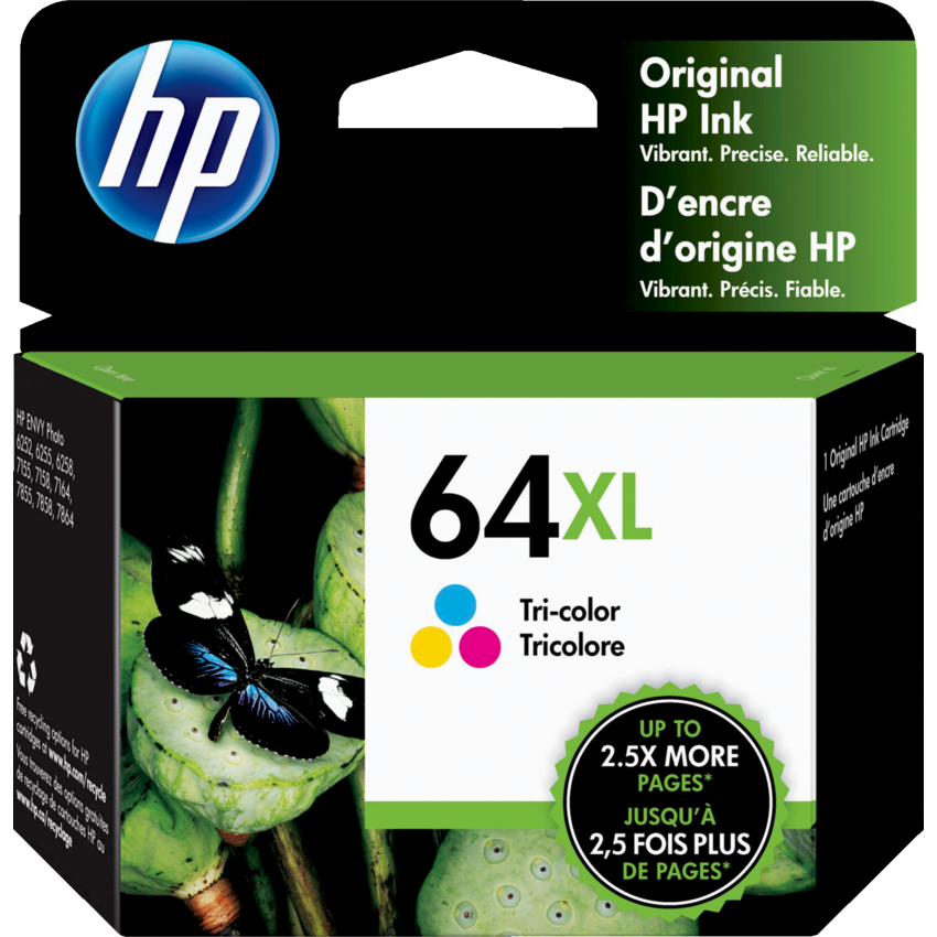 HP Inkjet Cartridge 64XL Tri-Colour