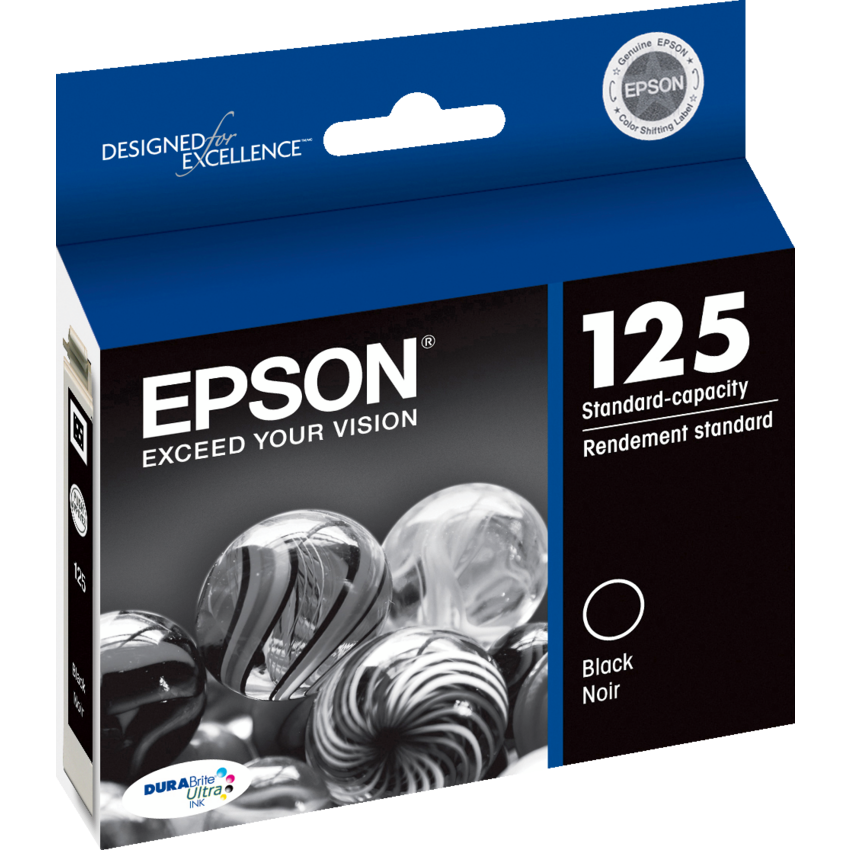 Epson® Inkjet Cartridge T125120-S #125  Black