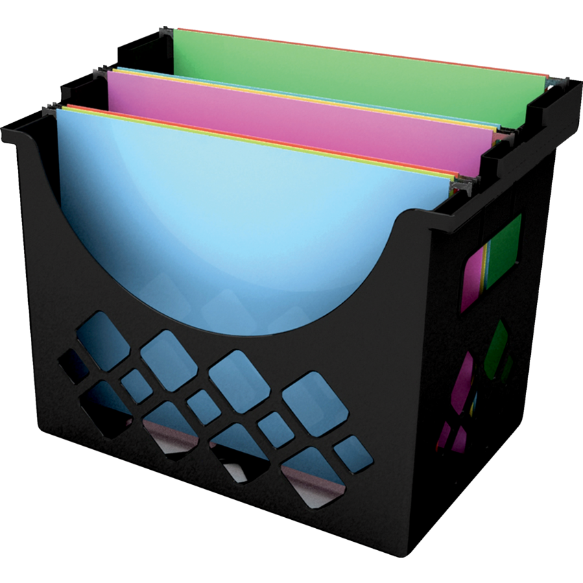 Deflecto® Sustainable Office® Desk Accessories Hanging File Folder Black