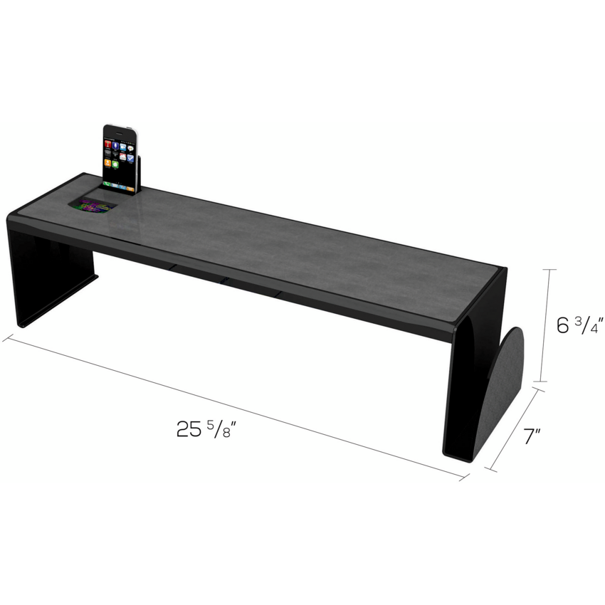 Deflecto® Sustainable Office® Desk Accessories Desk Shelf Black