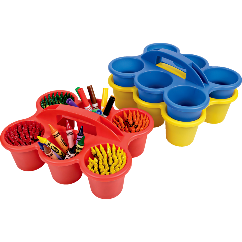 Deflecto® 6 Cup Caddy 11-3/4"W x 9-5/8"D x 5-1/4"H Red