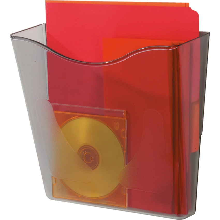 Deflecto® DocuPocket® Vertical Wall File Smoke