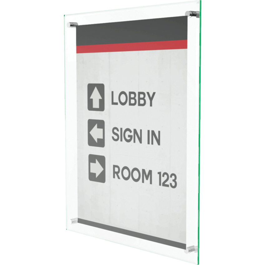 Deflecto® Superior Image® Beveled Edge Sign Holder Flat - Wall Mount 8-1/2" x 11