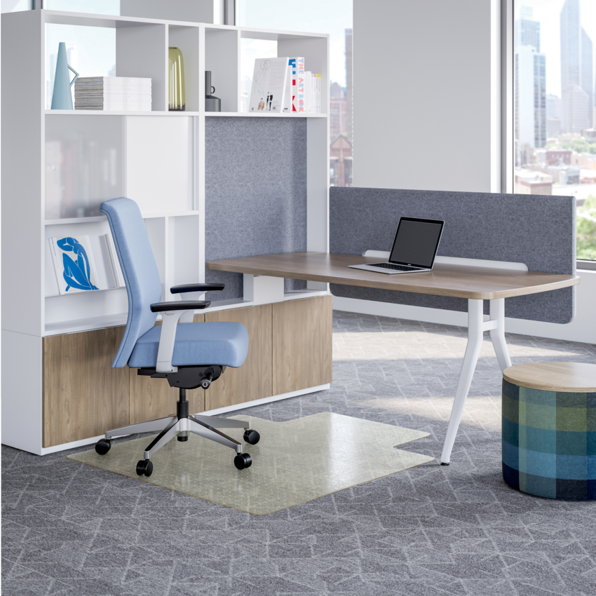 Deflecto® OceanMat Chair Mats for Carpet Lipped 36" x 48"
