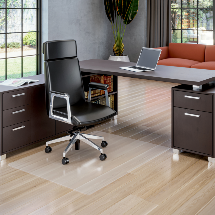 Deflecto® Polycarbonate Chair Mat 46" x 60" Hard Floor