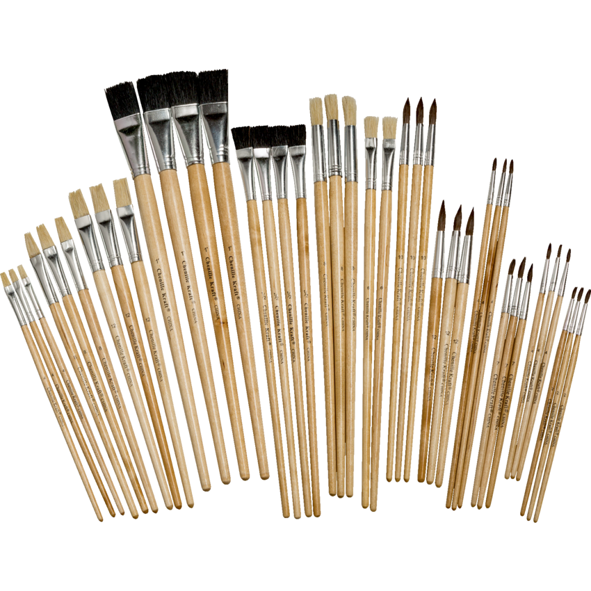 Creativity Street® Colossal Crafts Brushes Assorted Sizes 40/pkg