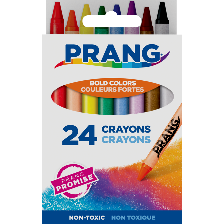 Prang® Crayons Assorted Colours 24/pkg