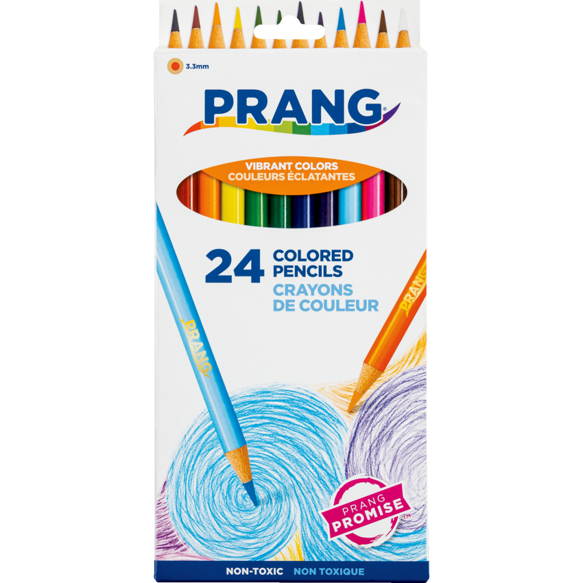Prang® Coloured Pencils 24/pkg