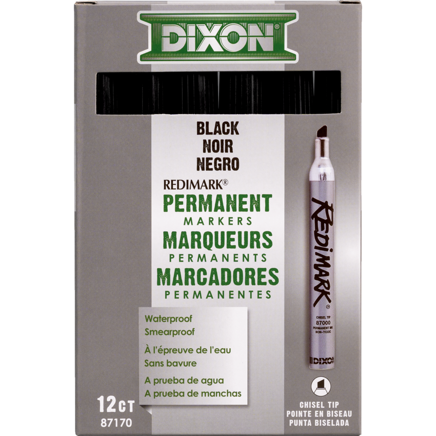 Dixon® Redimark Permanent Marker Black