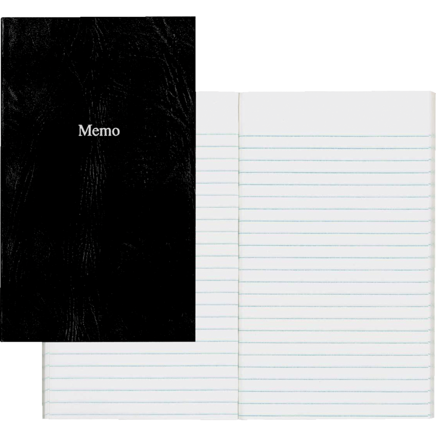 Blueline® Ecologix™ Memo Book 6-3/4" x 4" 100 pages Black