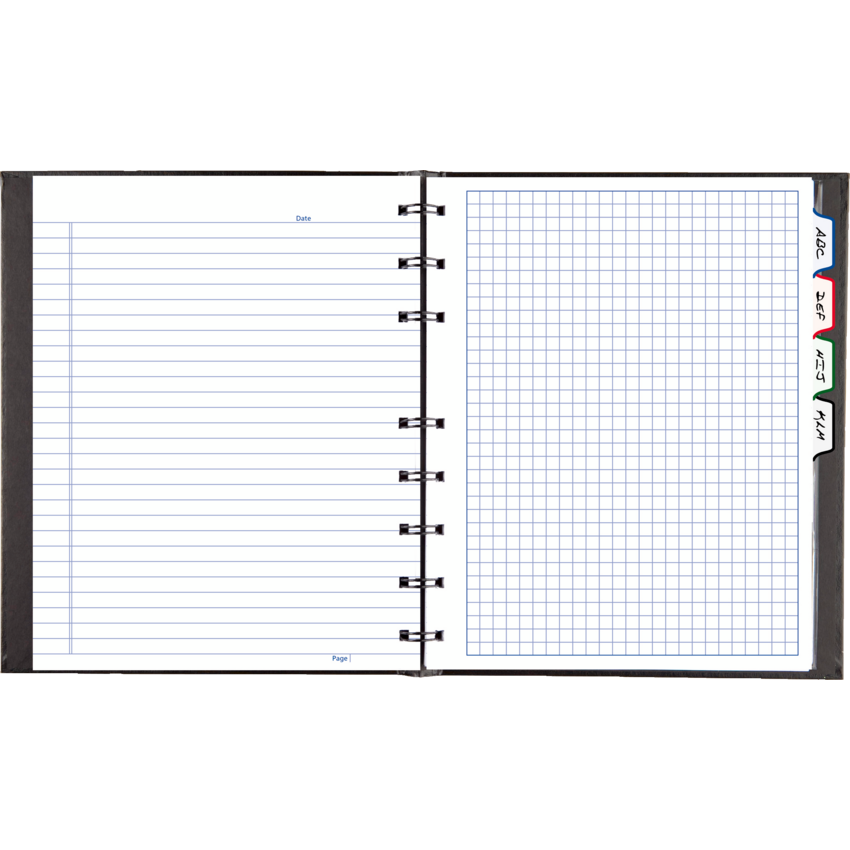 Blueline® NotePro™ Project Notebook Quad 9-1/4" x 7-1/4" 192pgs Black