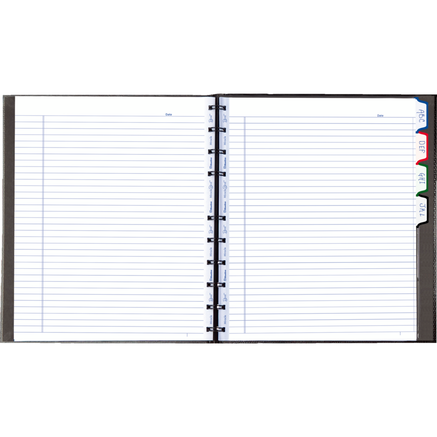 Blueline® MiracleBind™ Notebook 11" x 9-1/16" 150 pgs Black