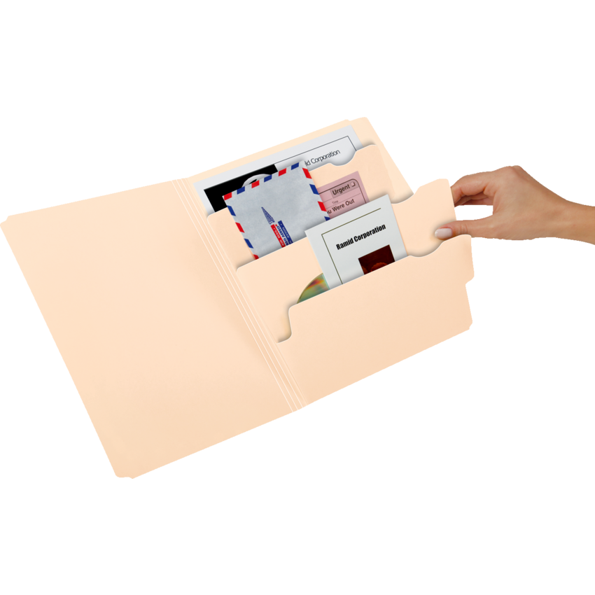 Pendaflex Divide-It-Up™ Multi-Section File Folders Letter Manila 24/pkg