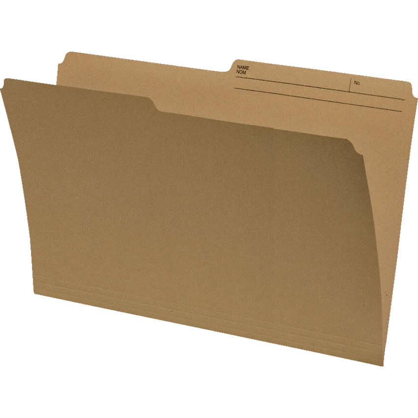 Basics® Reversible File Folders Letter Kraft 100/box