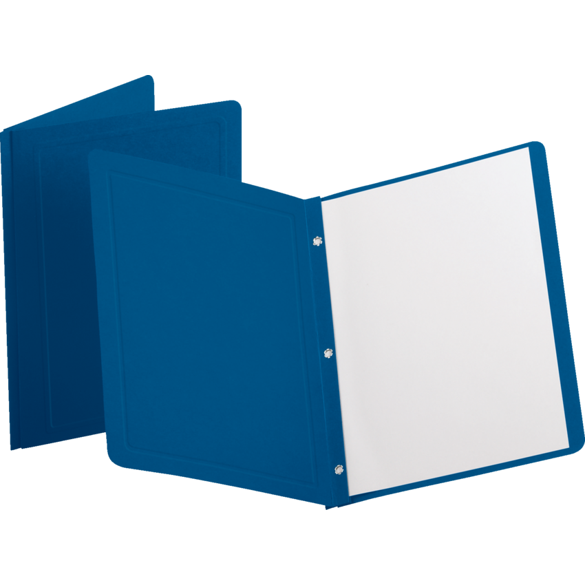 Oxford® Panel & Border Report Covers Letter Dark Blue 6/pkg