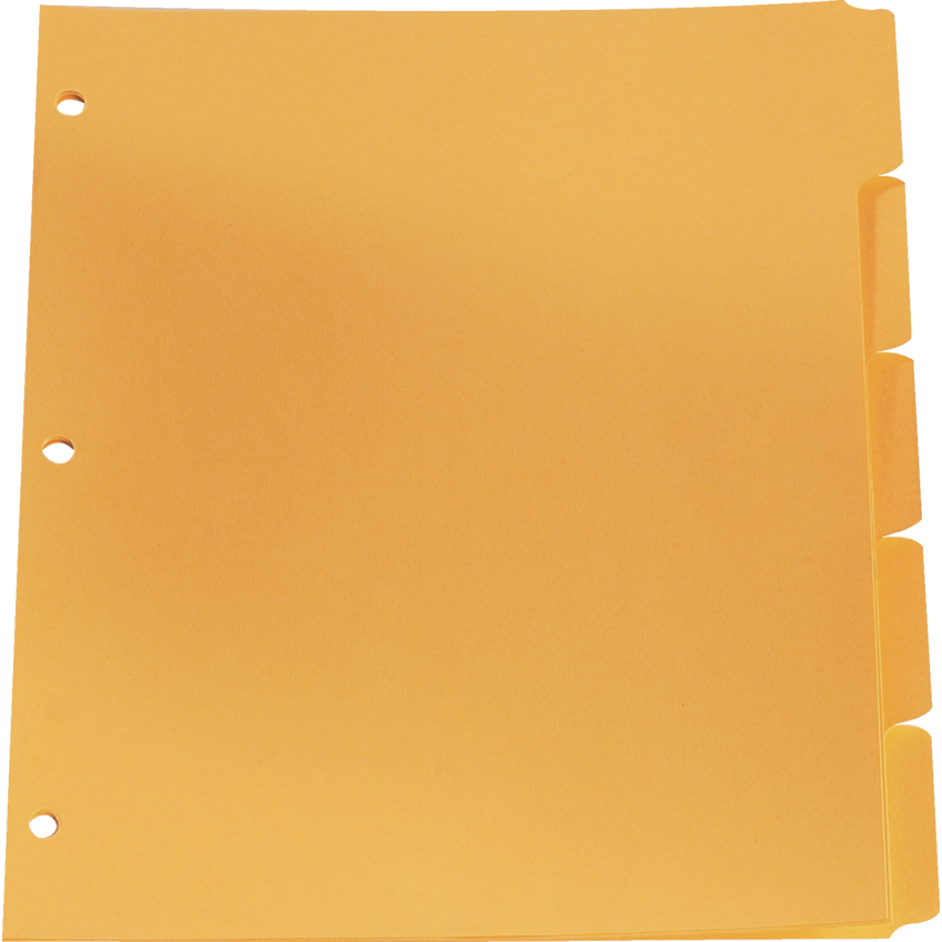 Oxford® Plain Tab Dividers 5-Tabs