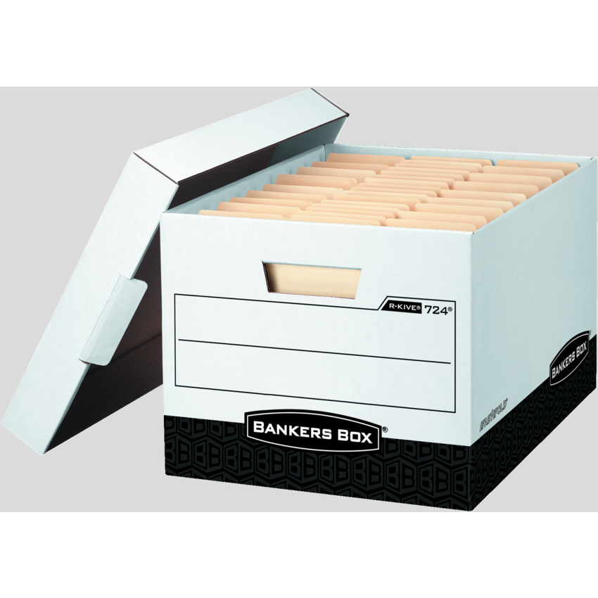 Bankers Box® R-Kive® Storage Box Black 12 boxes/ctn