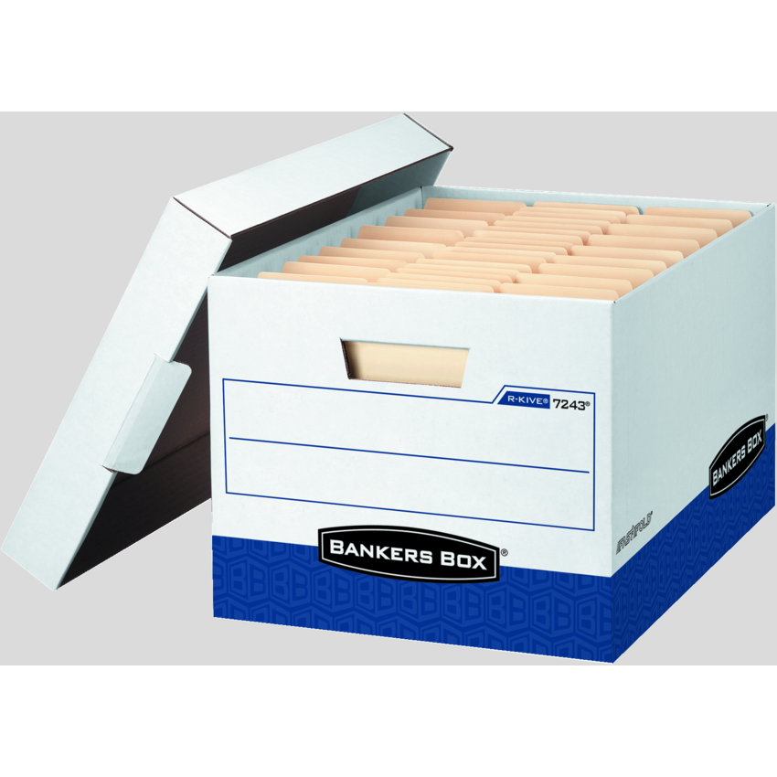 Bankers Box® R-Kive® Storage Boxes Blue 12 boxes/ctn