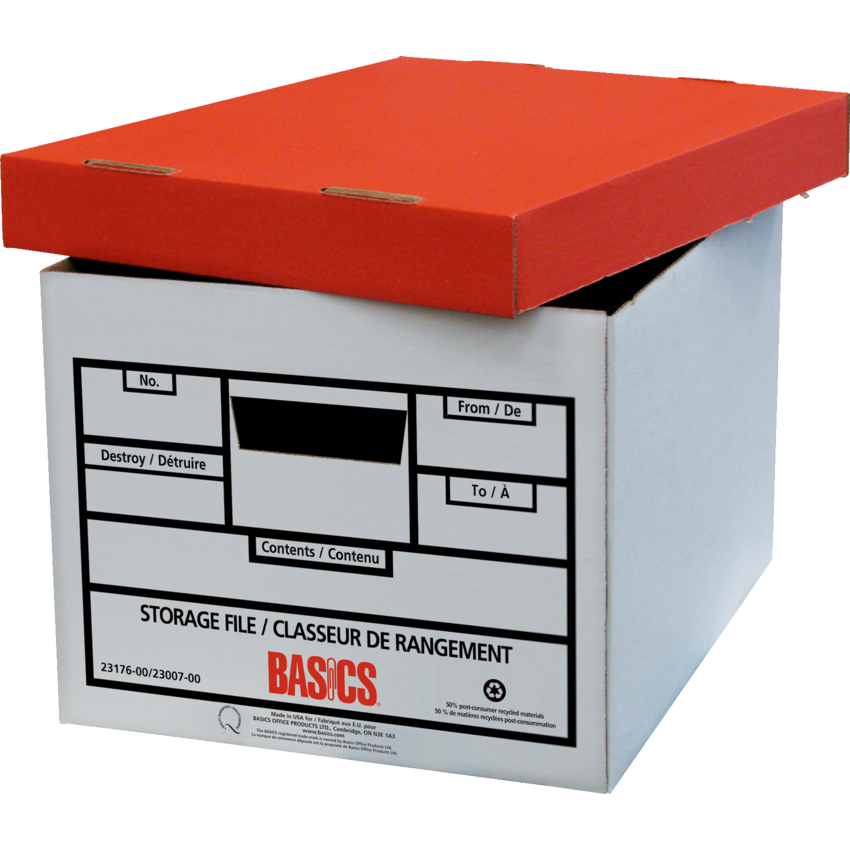 Basics® Quick Set-up Storage Boxes 12" x 15" x 10" 6/pkg