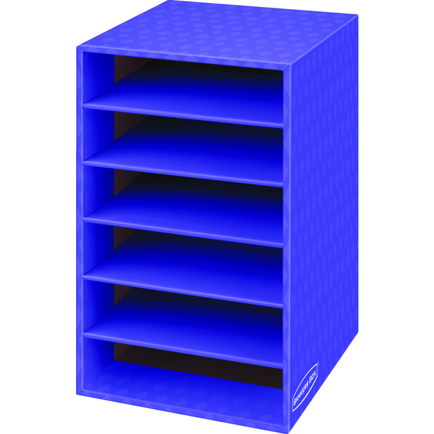 Bankers Box® 6 Shelf Vertical Organizer Purple