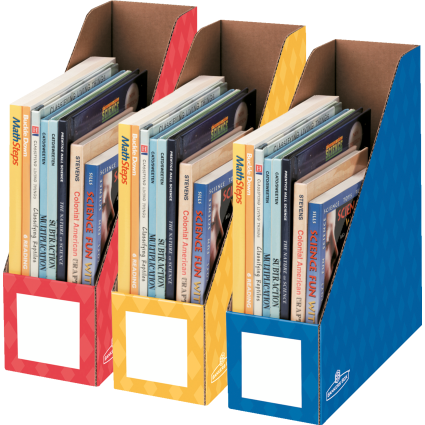 Bankers Box® Magazine File 4" Assorted Colours 3/pkg