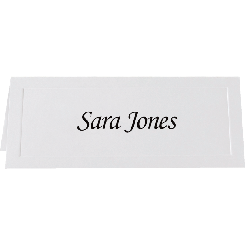 St. James® Overtures™ Embossed Place Cards White 60/pkg