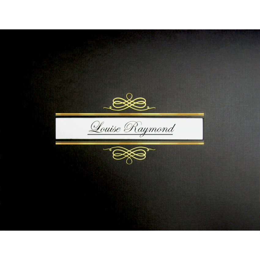 St. James® Overtures Certificate Holder with Window Letter Black 5/pkg