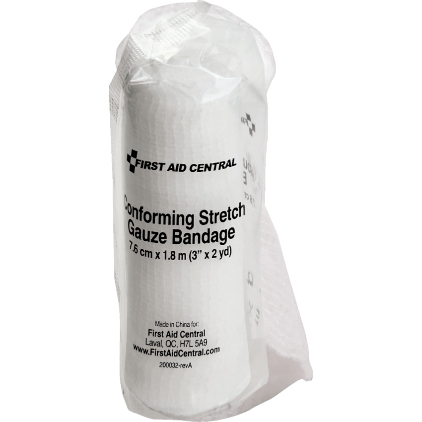 First Aid Central® SmartCompliance® Supplies Conforming Stretch Gauze Bandage 3" x 6'