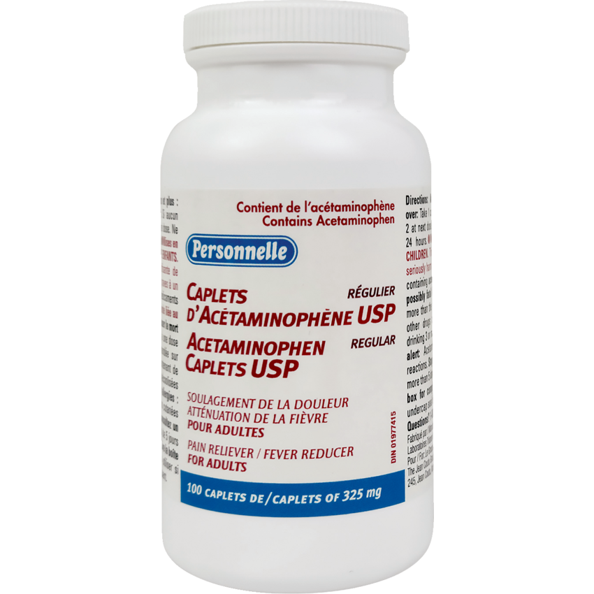 Novo-Gesic® Acetaminophen Tablets Regular Strength 325 mg 100 tablets/pkg